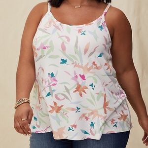 WATERCOLOR FLORAL SWING CAMI